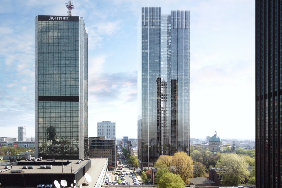 Roma Tower - wizualizacja Wojewoda uchyla większość zapisów w planie zagospodarowania Śródmieścia Warszawy, ale nie dla Romy