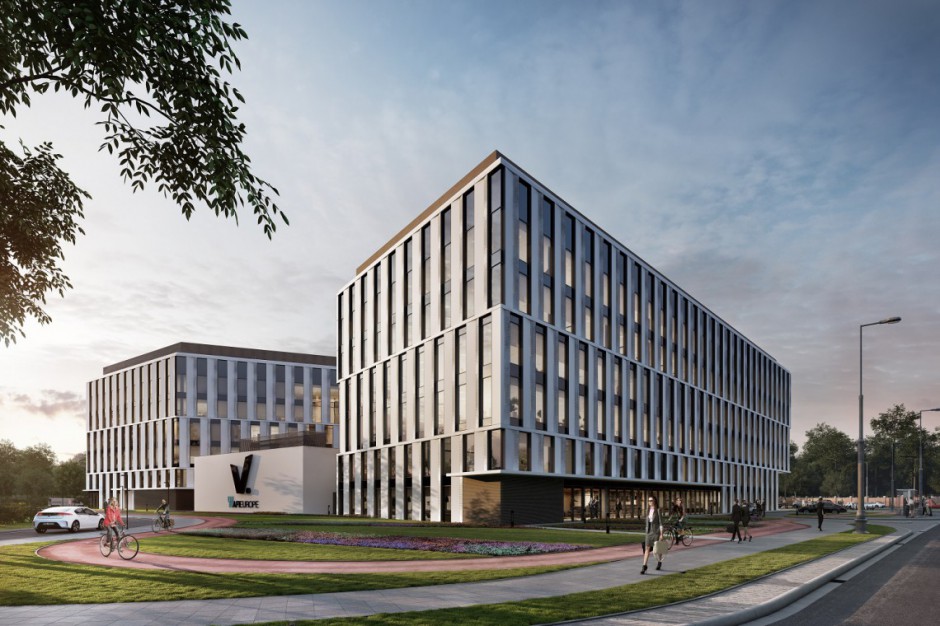 fot. mat. pras. V.Offices w towarzystwie architektonicznych gigantów