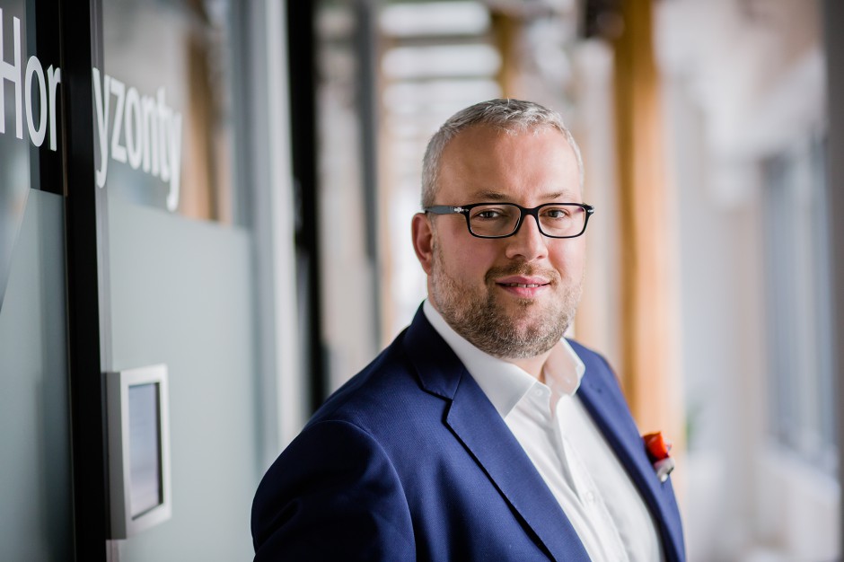 Arkadiusz Rudzki, dyrektor zarządzający spółki biurowej Skanska w Polsce Skanska przyspiesza