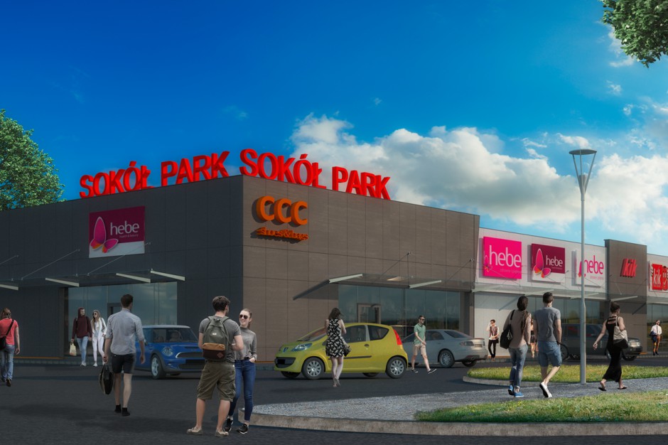 Park Handlowy Sokół w Sokółce - wizualizacja (mat.pras.) Rusza budowa Sokoła w Sokółce