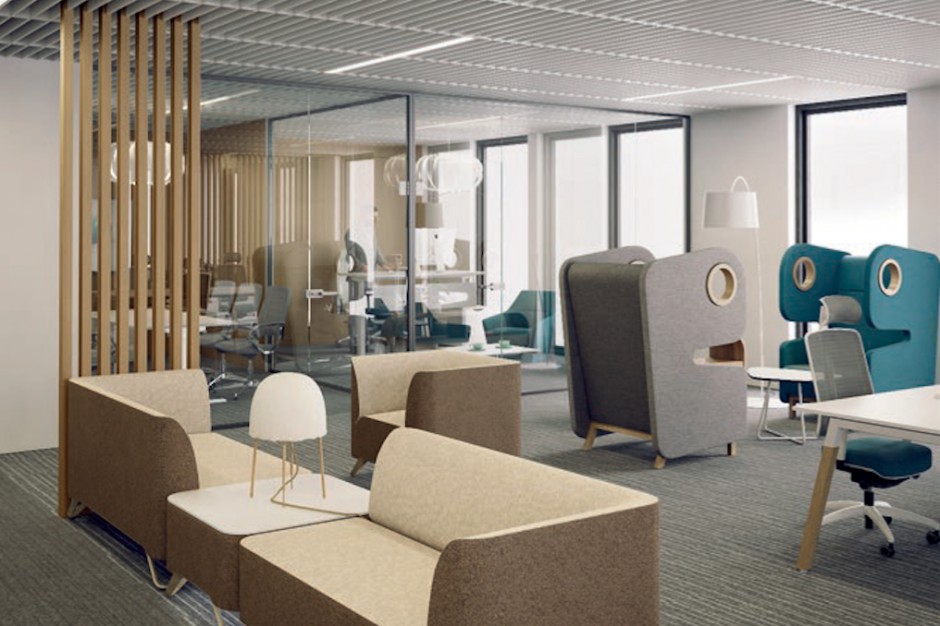 Teal Office, fot. Mikomax Smart Office Biurowa Łódź łapie wiatr w żagle