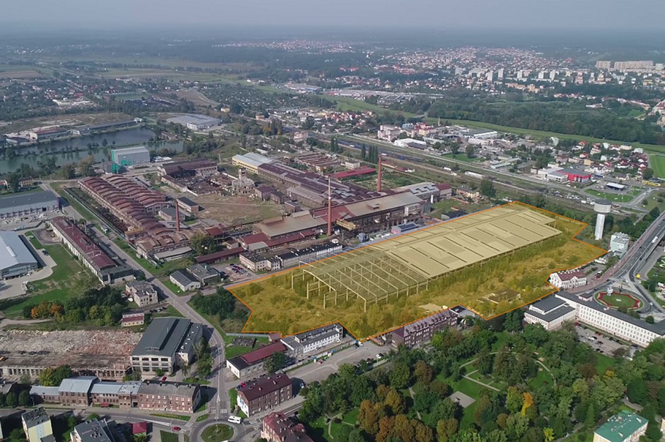 Niedokończona hala w Ostrowcu Świętokrzyskim. Fot. UM Ostrowiec Świętokrzyski Miała być walcownia za 75 mln euro, ale przyszedł komornik