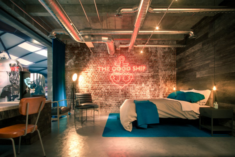 DogHouse Ellon, hotel przy szkockim browarze BrewDog, fot. BrewDog.com BrewDog szykuje niezwykły hotel. Piwo nawet w łazience
