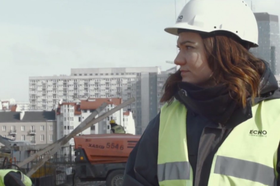 Martyna Wilczyńska, koordynatorka robót w dziale budowlanym Echo Investment Kobieca strona Echo Investment