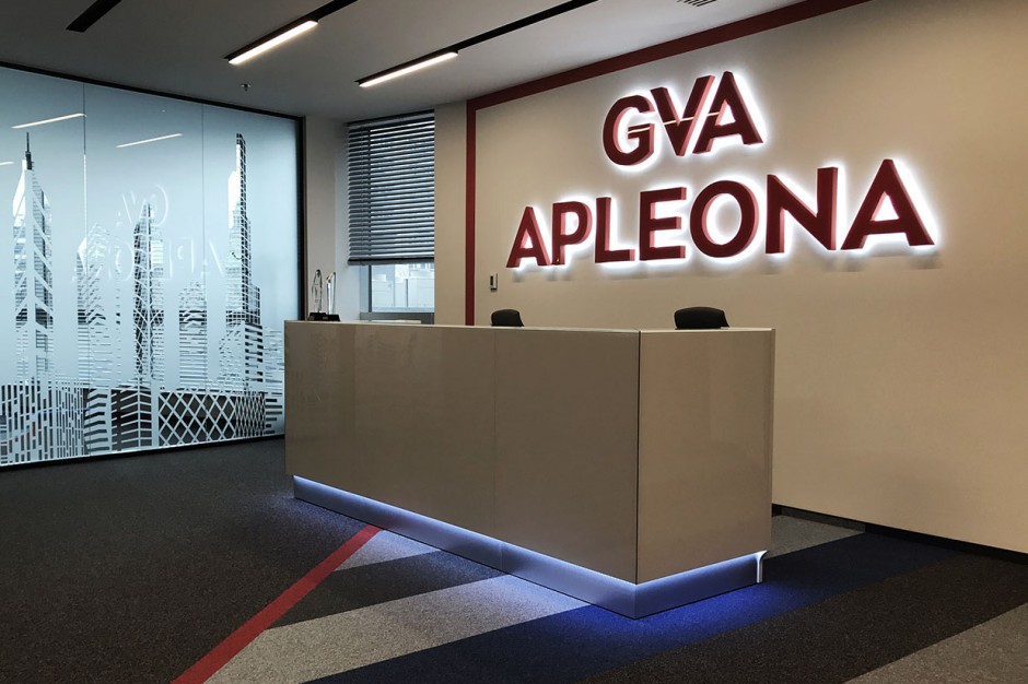 mat.pras. Adres ten sam, przestrzeń nowa - Apleona GVA już w swoim biurze