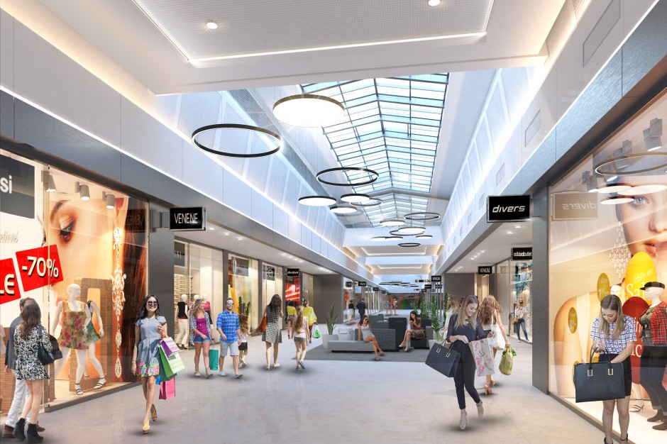 fot. mat. pras. Silesia Outlet rozgrzewa się przed otwarciem