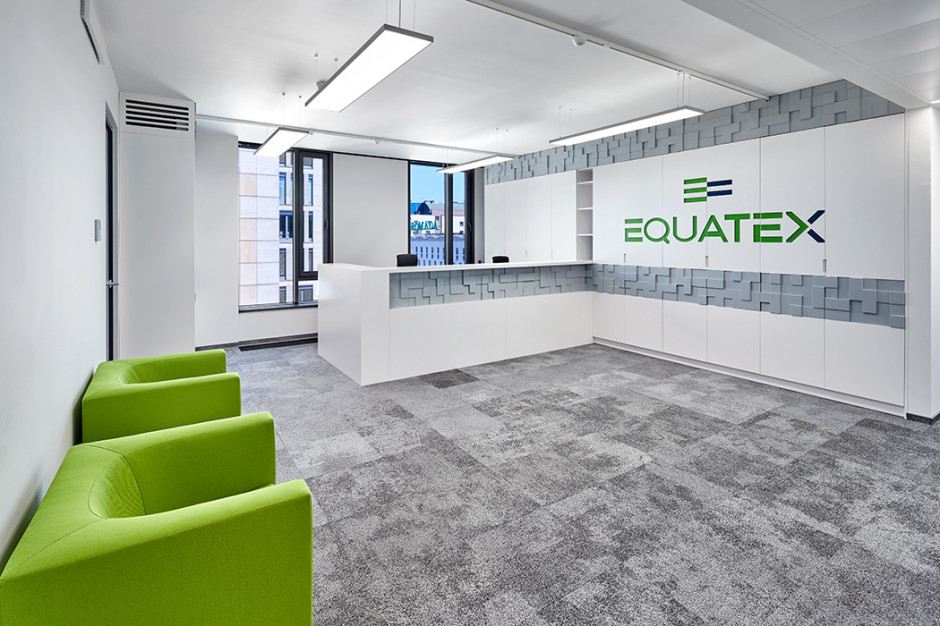 Biuro Equatex, realizacja Interbiuro design & fit out. Fot. Szymon Polański Equatex w nowym biurze. Zaglądamy do wnętrz
