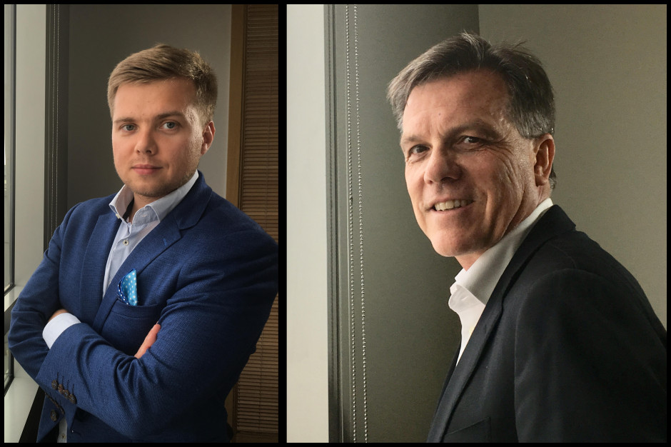Od lewej: Marcin Gajewski, członek zarządu Greenstone Asset Management; Stephane Chauvel, twórca funduszu EuroEast Fundusz EuroEast chce rozwinąć skrzydła w Polsce