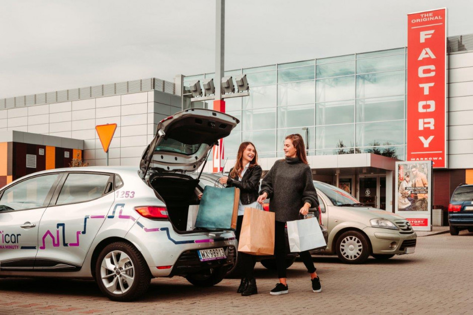 mat. pras. Car sharing w outletach. Neinver i Traficar podsumowują efekty współpracy