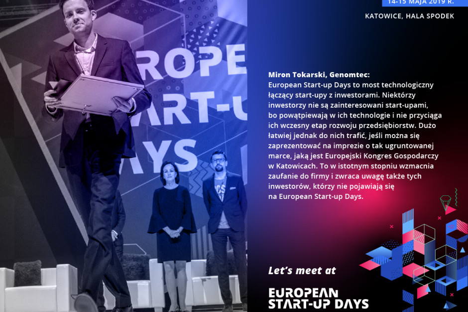 Fot. mat. pras. Krok w kierunku przyszłości. IV edycja European Start-up Days, 14-15 maja 2019 r.