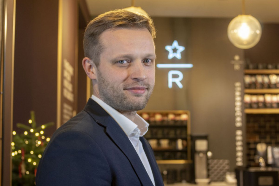 Mateusz Sielecki, Dyrektor Regionalny Starbucks; fot. PTWP Starbucks chce wykorzystać potencjał polskiego rynku