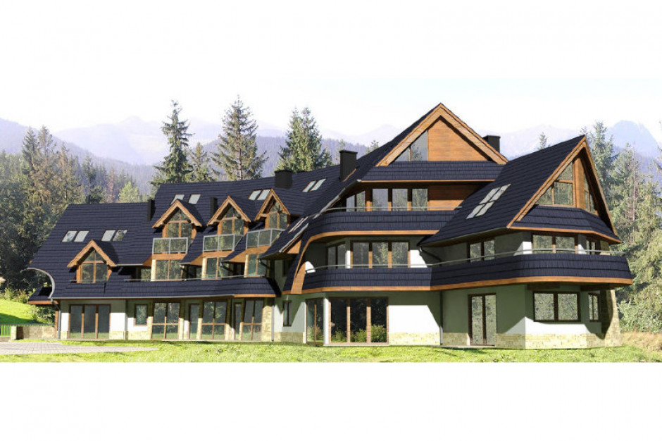 Inwestycja Słoneczna Rezydencja. Fot. apartamentywakacyjne.pl Słoneczna Rezydencja: z widokiem na Giewont