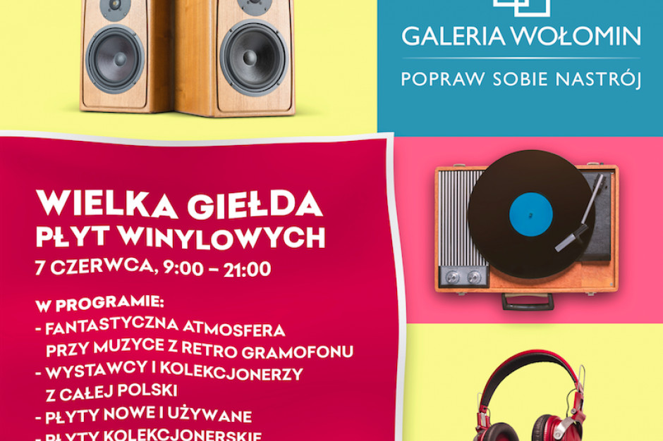 Giełda płyt winylowych w Galerii Wołomin