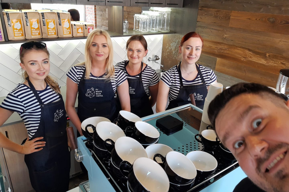 mat. pras. Pierwsza kawiarnia White Bear Coffee wystartowała w Białymstoku