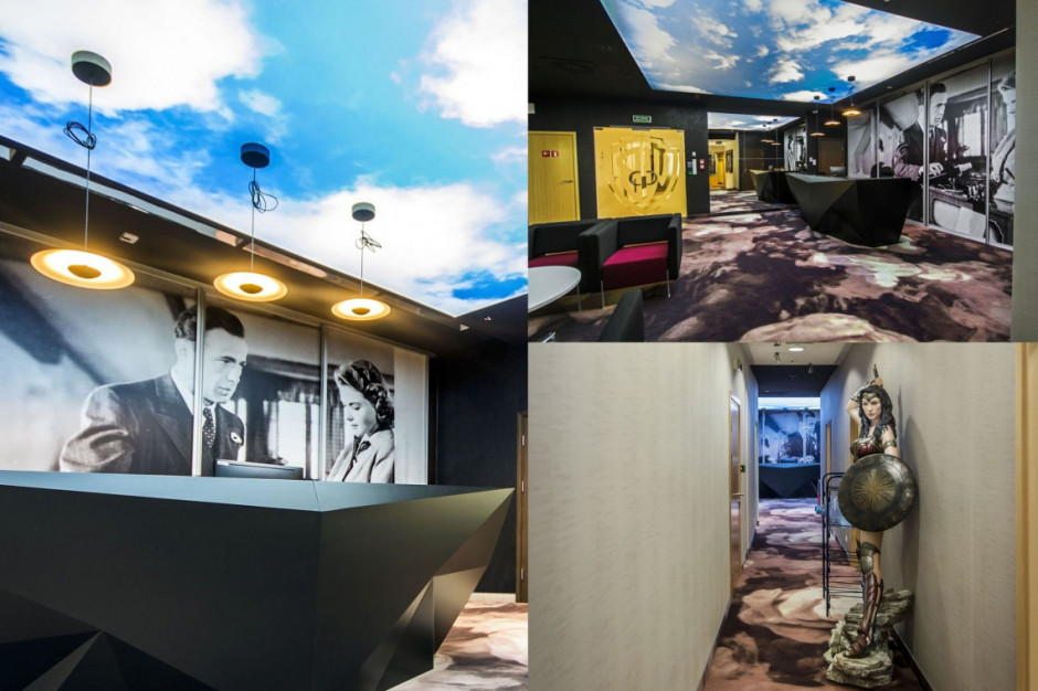 Biuro Warner Bros mat. Gierałtowski & Partnerzy, Extract Design, Carpet Studio fot. mat. prasowe Hollywoodzki sznyt w warszawskim biurowcu