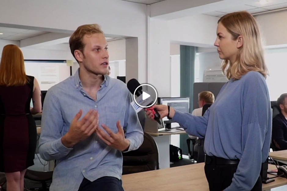 Robert Chmielewski, ShareSpace i Katarzyna Kasprzyk-Skaba, Propertynews.pl. Fot. PTWP Dlaczego PropTech Festival? Zobaczcie, jak konkurs wpłynął na rozwój ShareSpace!