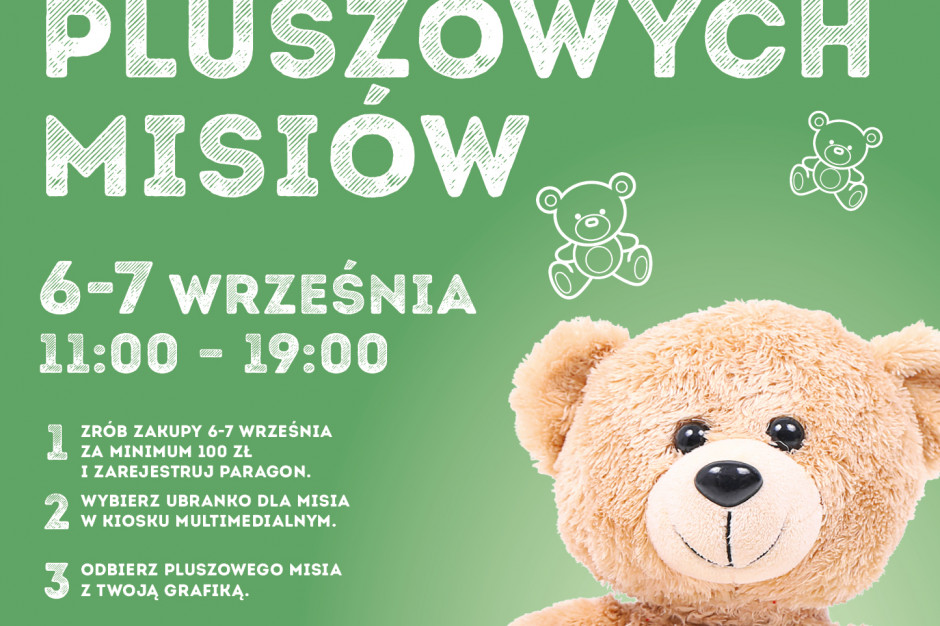 Fot. mat. prasowe W Galerii Gniezno będzie można zrobić misia