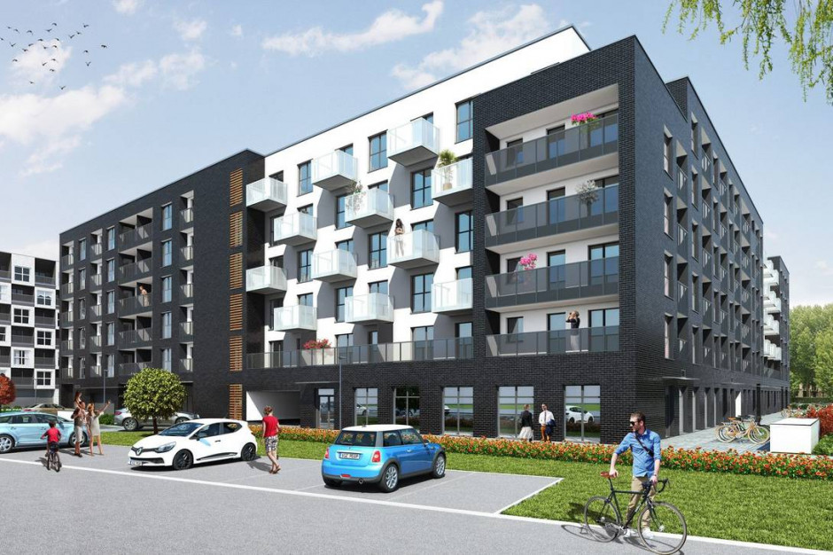 Projekt Kwadrat II. Fot. mat. pras. Trwa budowa II etapu inwestycji Kwadrat we Wrocławiu