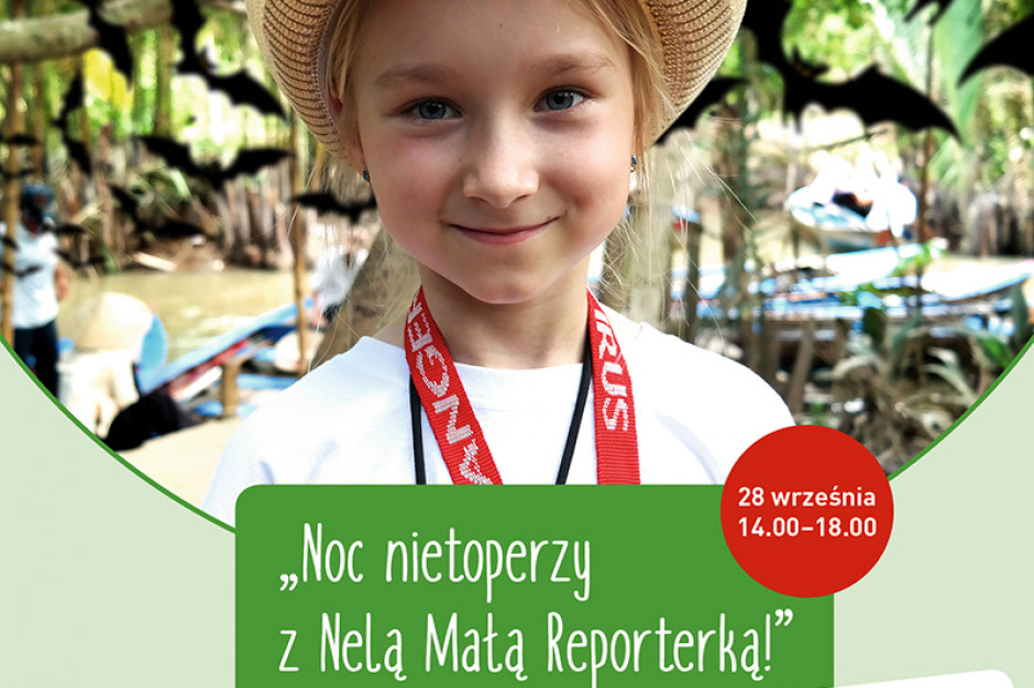 mat. pras. Noc nietoperzy z Nelą Małą Reporterką w Forum Koszalin