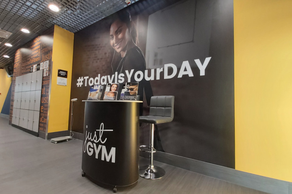 mat. pras. Auchan Bielany zyskało klub sieci Just GYM
