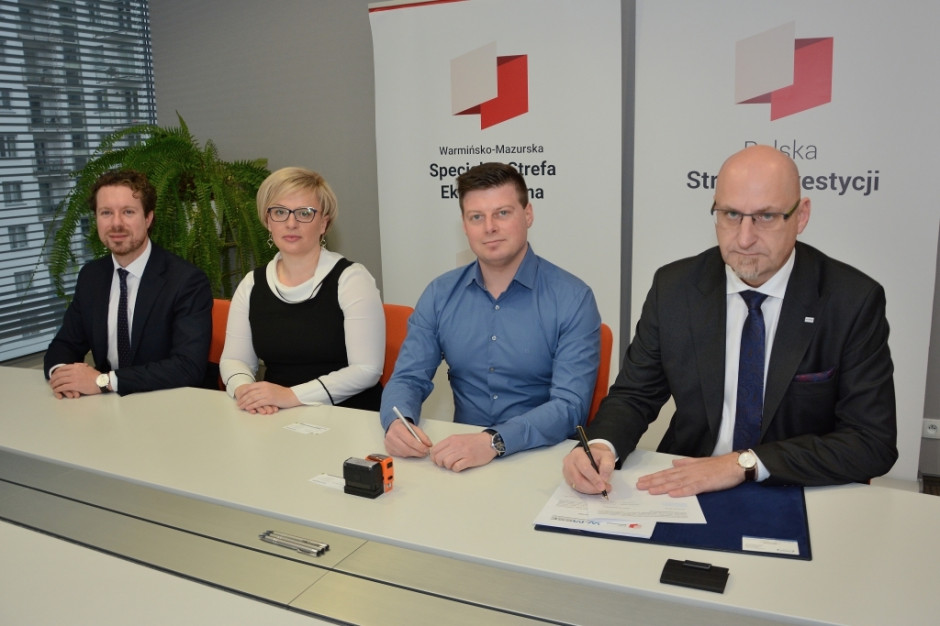 mat.pras. Kolejny inwestor ze wsparciem Warmińsko-Mazurskiej SSE