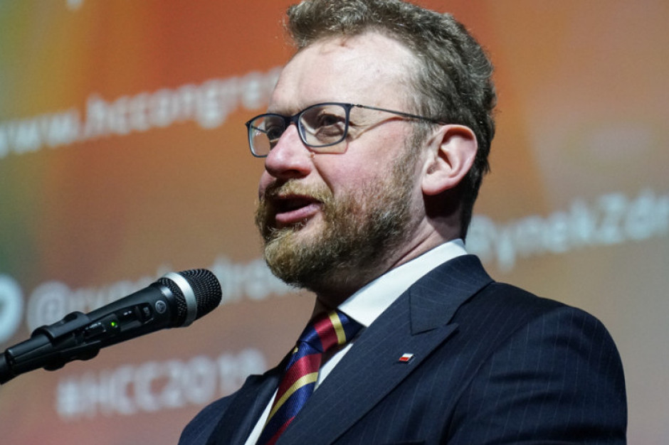 Łukasz Szumowski, minister zdrowia. fot. PTWP Łukasz Szumowski: powoli będziemy poluzowywać restrykcje w gospodarce