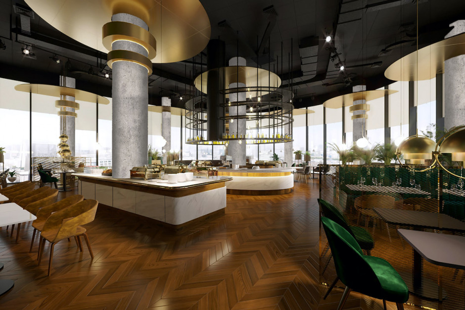 Nova Wola Restaurant Hotele Crowne Plaza Warsaw oraz Holiday Inn Express Warsaw w The Hub z szefem kuchni