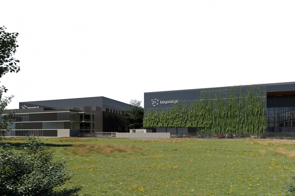 Wizualizacja kampus Data Center Beyond, fot. mat. prasowe Zielone centrum danych w Poznaniu jeszcze większe. Beyond.pl rozpoczął rozbudowę