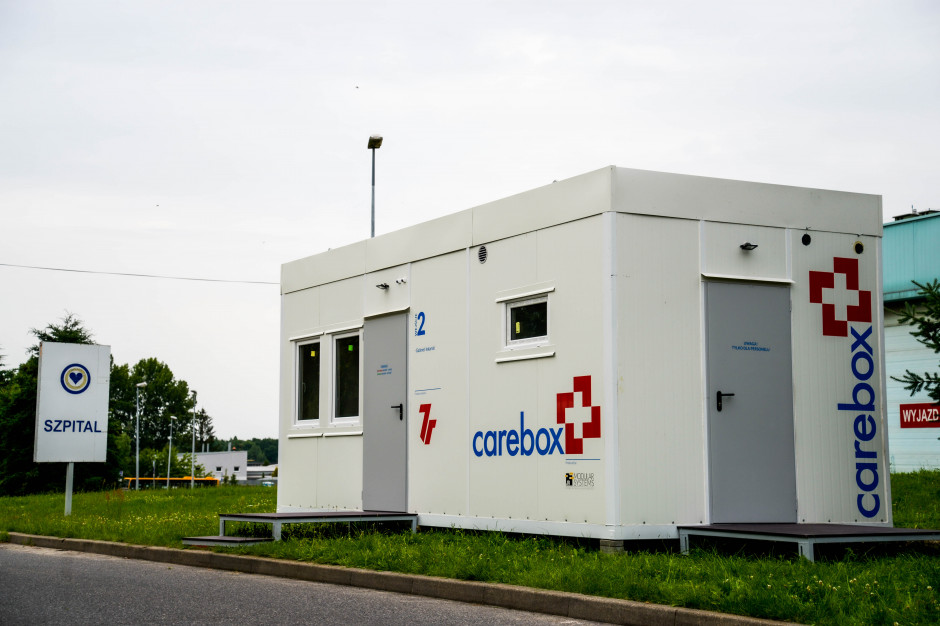 CareBox w Powiatowym Zakładzie Opieki Zdrowotnej w Starachowicach, fot. mat. prasowe Mobilna izba przyjęć od 7R obsługuje pacjentów szpitala w Starachowicach
