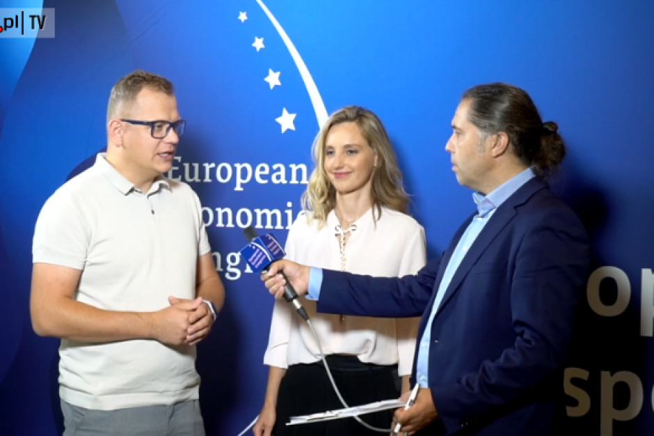 Olga Malinkiewicz, dyrektor ds. technologicznych i współzałożycielka Saule Technologies i Dawid Zieliński, prezes Columbus Energy na EEC 2020. Perowskity zrewolucjonizują rynek fotowoltaiki