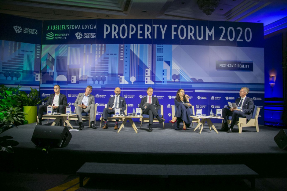 Sesja inauguracyjna Property Forum "Inwestycje po COVID-19 – czy Polska znów będzie zieloną wyspą?" Fot. PTWP.