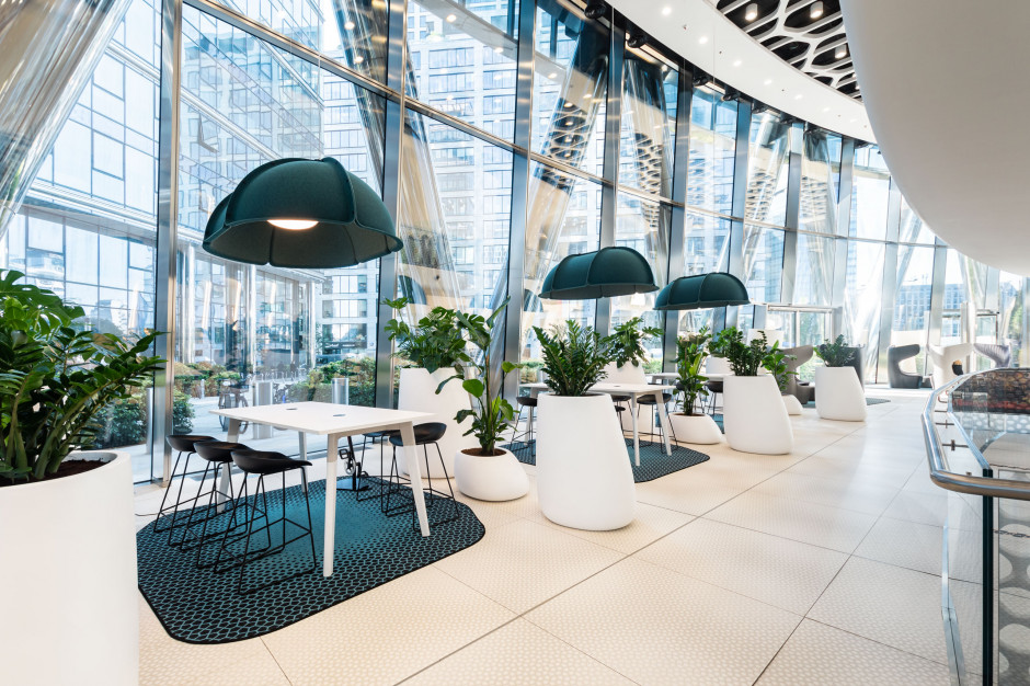 Nowe lobby Warsaw Spire Biurowce Immofinanz przyciągnęły najemców