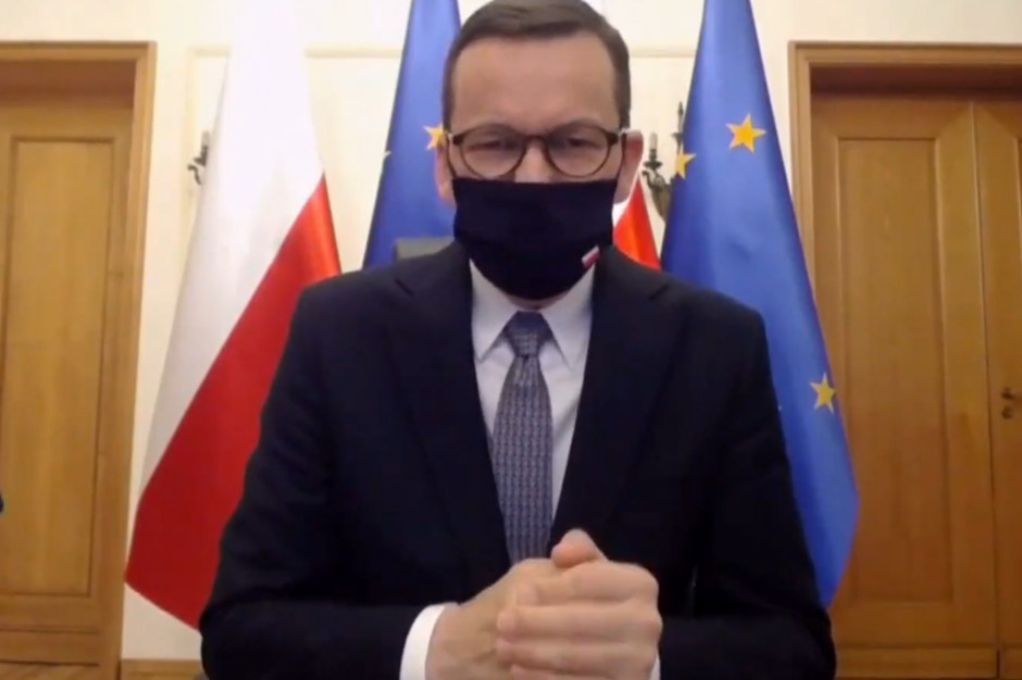 Premier Mateusz Morawiecki Rząd wprowadza szereg obostrzeń. Połowa Polski w czerwonej strefie