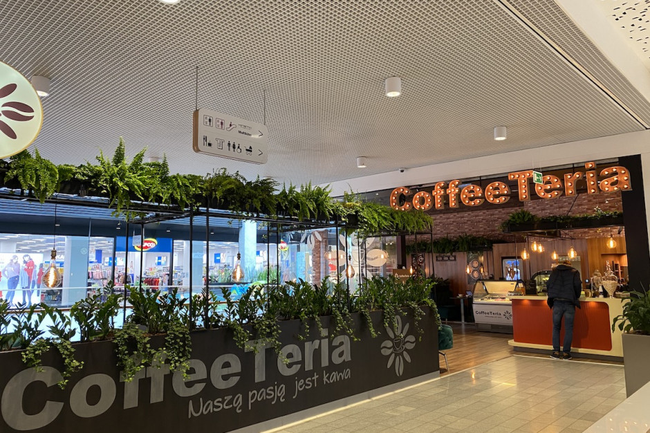CoffeTeria, mat. pras. Kameralna kawiarnia w Galerii Warmińskiej. Jedyna taka w Polsce