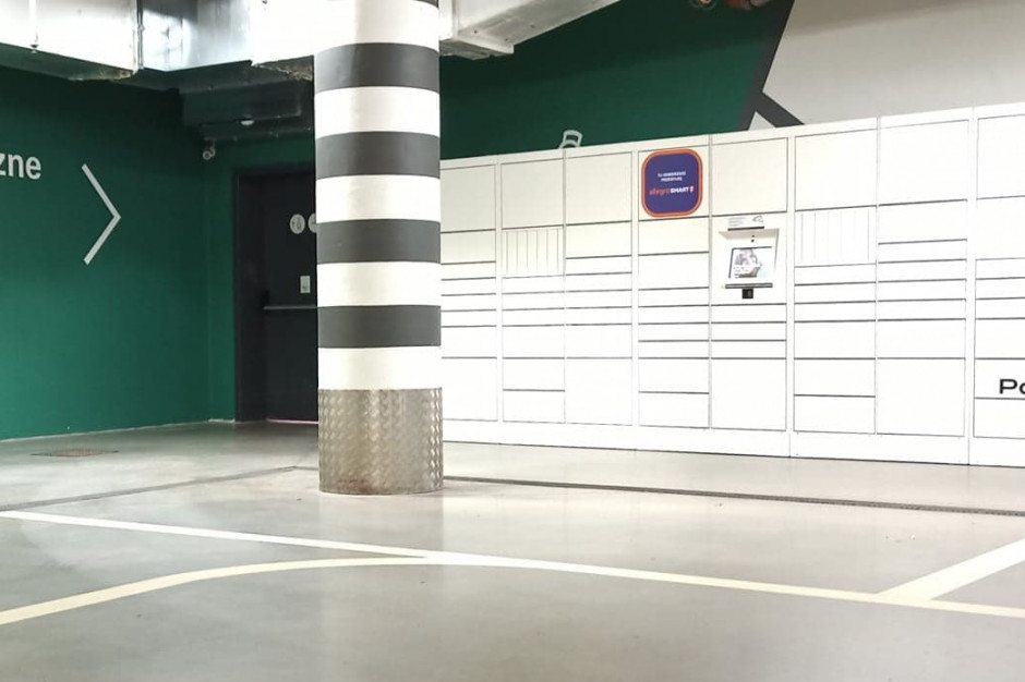 Drugi Paczkomat w Galerii Madison w Gdańsku znajduje się na podziemnym parkingu, fot. mat. prasowe Galeria Madison w Gdańsku wzbogaca się o kolejny paczkomat