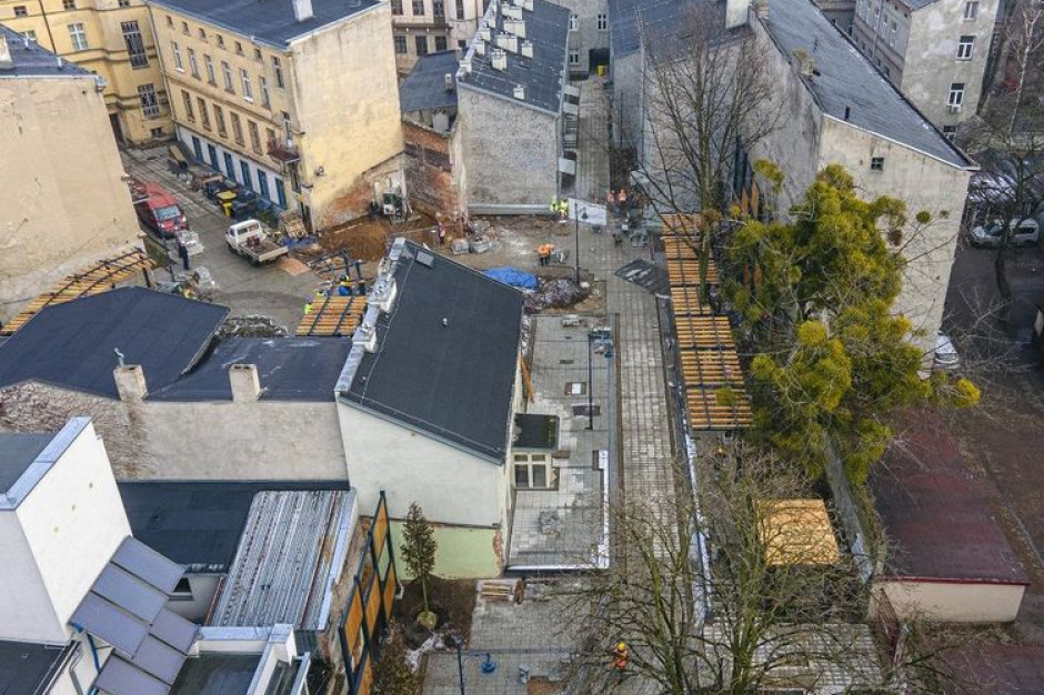 Nie tylko większy i atrakcyjniejszy, ale również zielony będzie Pasaż Róży , fot. Stefan Brajter / UMŁ Jedna z najpopularniejszych turystycznych atrakcji Łodzi w przebudowie