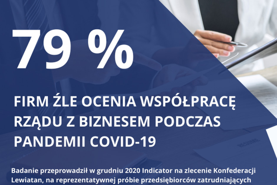 Fot. Konfederacja Lewiatan Biznes źle ocenia współpracę z rządem podczas pandemii