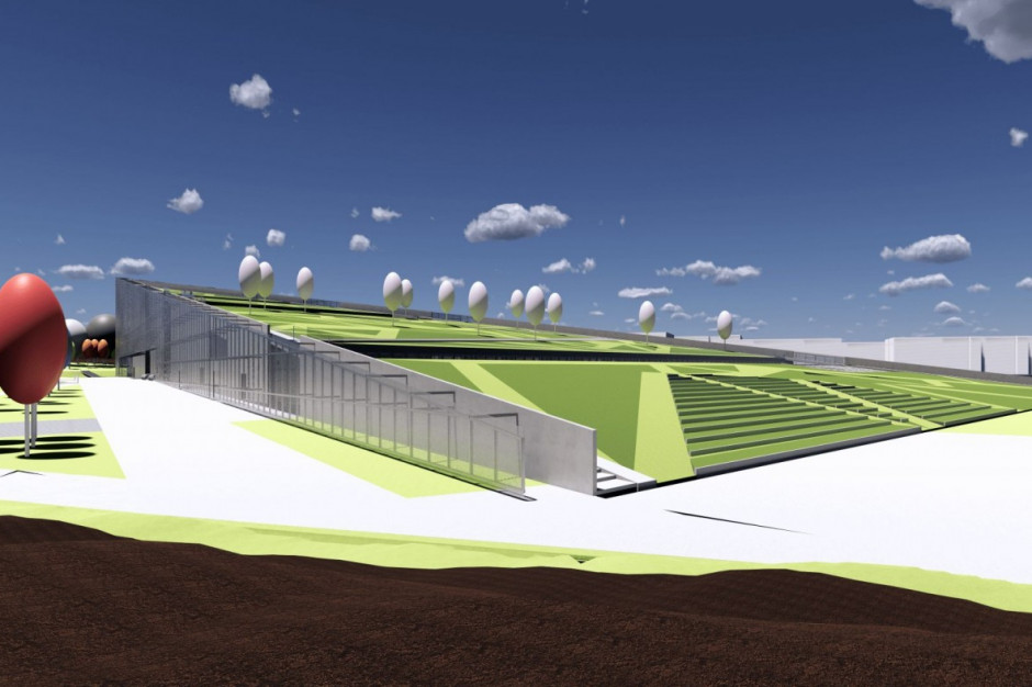 Wizualizacja Centrum Nauki Cogiteo. Autorem projektu jest pracownia Heinle, Wischer und Partner Architekci z Wrocławia fot. Heinle Wischer und Partner Architekci/mat. prasowe Hochtief wybuduje w Krakowie ekologiczne laboratoria z sala konferencyjną i ogrodem na dachu