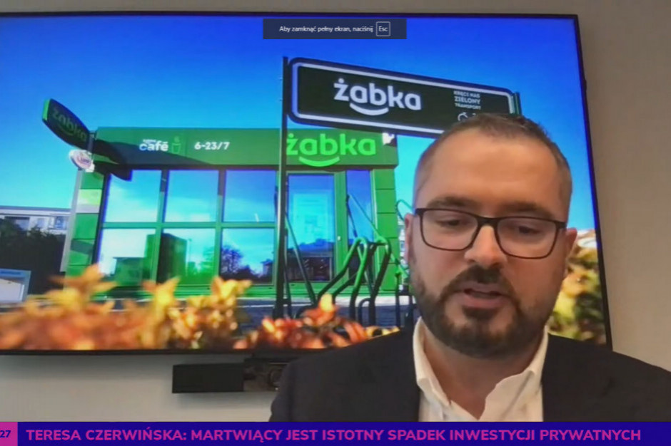 Tomasz Suchański, prezes Żabka Polska w czasie sesji inaugurującej EECTrends 2021. Ekologia może stać się elementem przewagi konkurencyjnej w handlu