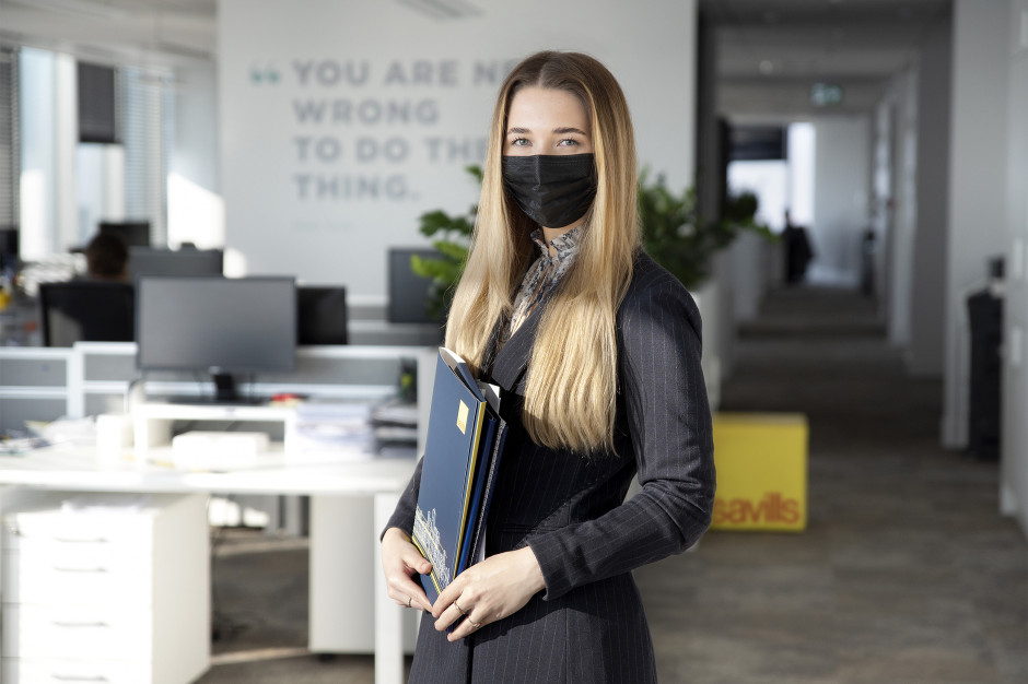Biuro Savills Polska - Monika Zielińska, fot. materiały inwestora Zaglądamy do biura Savills w trakcie pandemii
