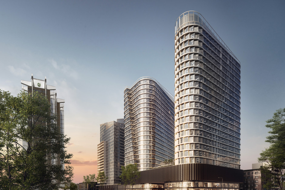 Global Office Park to nowoczesny obiekt składający się z części biurowej, usługowej, a także z mieszkalnej. mat.pras. Hyland zajmie dwa piętra w wieży Global Office Park