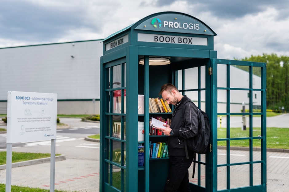 Book Box to kolejny etap wdrażania w życie idei PARKlife, w parkach Prologis, mat.pras. Prologis oferuje coś więcej niż magazyny