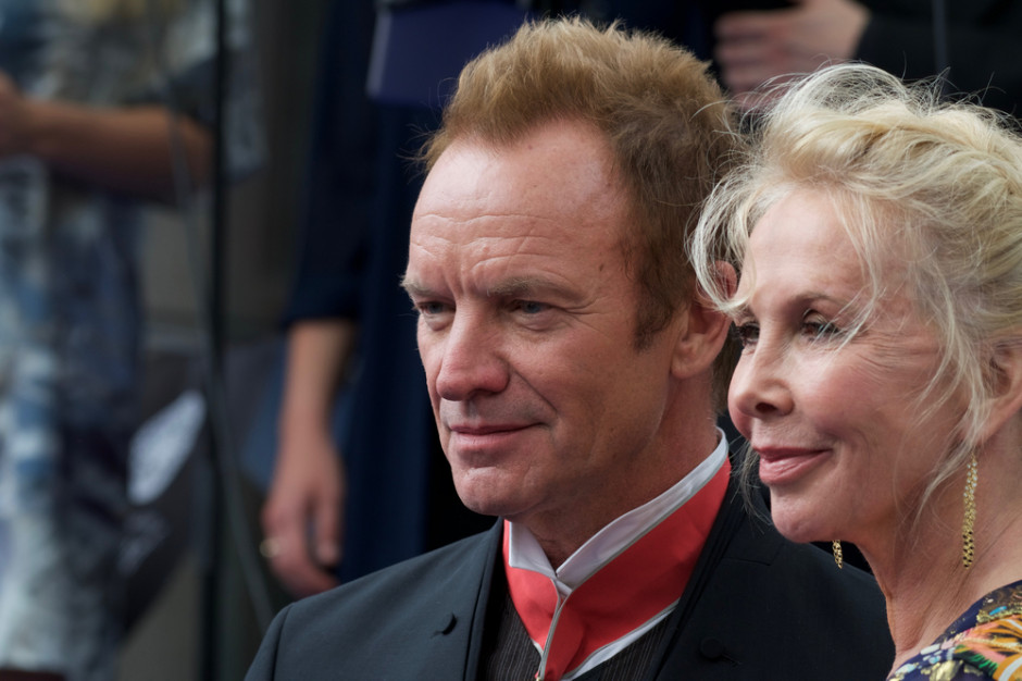Sting z żoną, Trudie Styler. fot. Liv Oeian / Shutterstock.com Sting i jego żona pomogą restauratorom w kryzysie