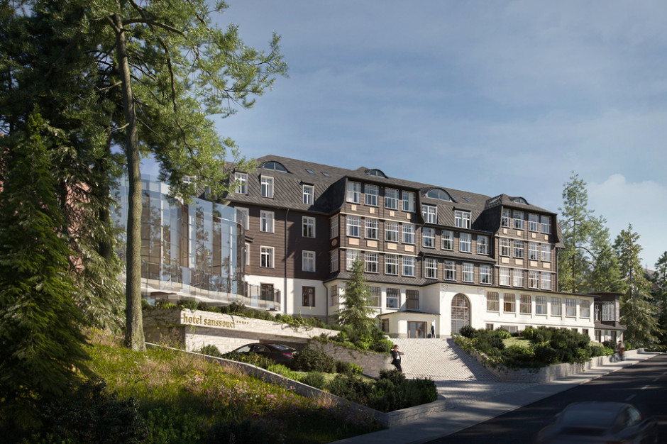 Oprócz 110-pokoi Sannsouci Karpacz MGallery Hotel Collection oferował będzie restaurację, salę konferencyjną, część SPA & wellness z basenem, saunami i jacuzzi. mat.pras. Artur Kozieja łączy siły z Accorem. Kultowy Sanssouci Hotel w Karpaczu pod marką MGallery