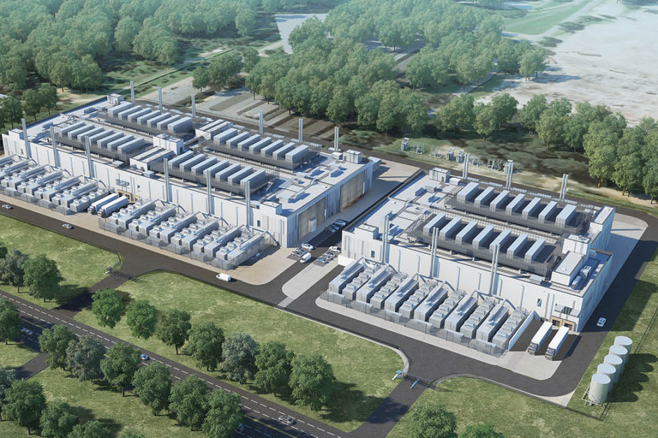 Tak będzie wyglądał kampus vantage Data Centers w Warszawie. Wizualizacja vantage-dc.com Amerykański koncern inwestuje na Bielanach. Gigantyczny projekt na starcie