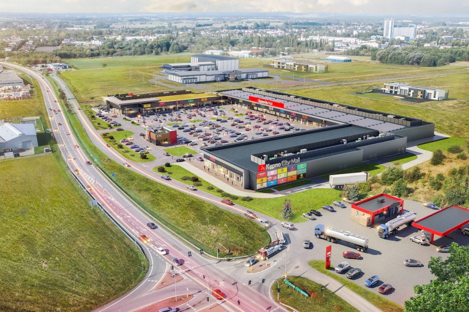 City Mall Kępno, mat.pras. Jedyny powstający w Kępnie park handlowy z zielonym światłem