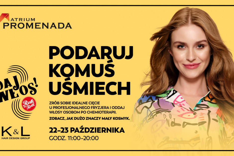 Warszawska galeria Atrium Promenada zachęca wszystkich do wspierania kobiet w trakcie chemioterapii. mat.pras. Fryzjerzy w akcji. Atrium Promenada w Warszawie rusza z wyjątkową inicjatywą