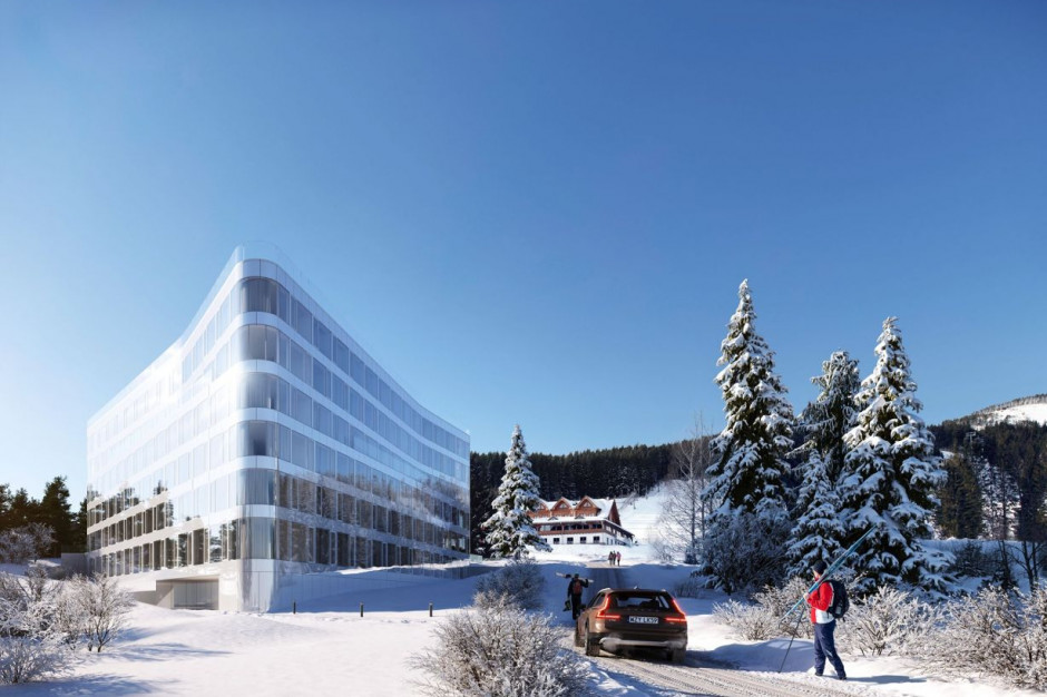 Aparthotel Biała Perła położony jest w sercu Czarna Góra Resort, jednego z największych ośrodków górskich w Polsce. Fot. Czarna Góra Resort/ Facebook. Aparthotel Biała Perła. Wkrótce wielkie otwarcie