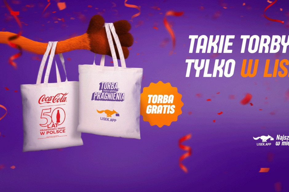 Coca-Cola na torbach Lisek.app świętuje 50 lat w Polsce