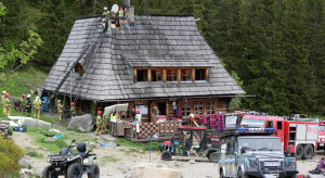 Pożar na Hali Kondratowej w Tatrach. Turyści uratowali schronisko PTTK